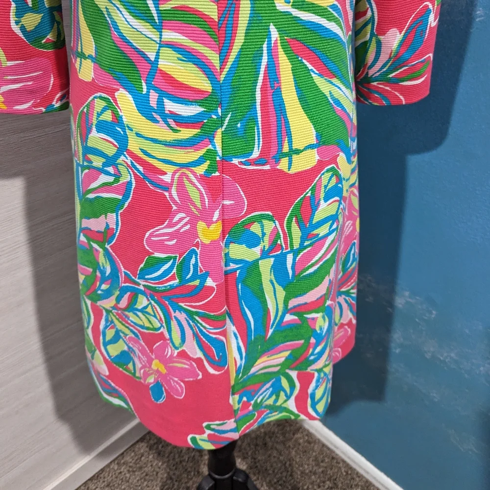 Lilly Pulitzer shift dress with 3/4 sleeve - Picture 7 of 9